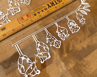 Opossum Family Decal: Cute Hanging Car Window, Truck, ATV