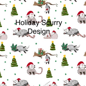 Wrapping Paper : HoHo Opossum Christmas Holiday Possum Santa Hat Celebrate Wrapping Paper Sheets Gifting, Animal, Wildlife, Humor, Cute