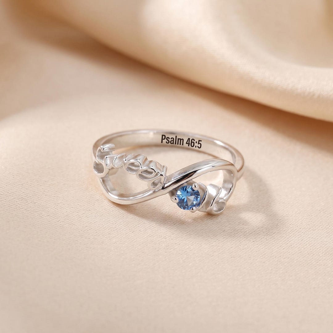 Personalized Sweet 16 Ring for Teen Girl, Custom Infinity Ring With ...