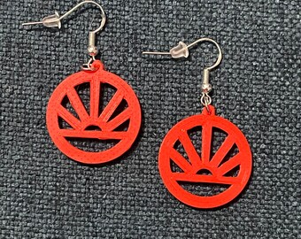 3D Printed Sunset Earrings