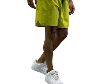 Solid Nylon Track Shorts