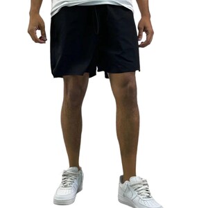 Solid Nylon Track Shorts