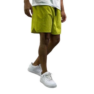 Solid Nylon Track Shorts