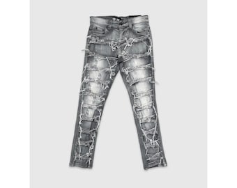 Boys Rip & Repair Stretch Stack Jeans