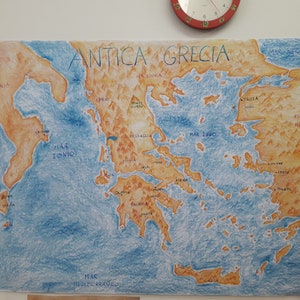 Giant Ancient Greece Map Printable English and TO FILL Version (educational Purpous) - Etsy