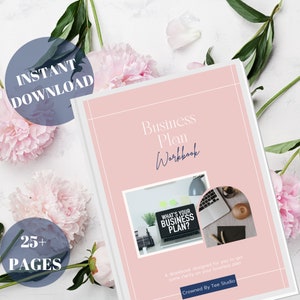 Business Plan Workbook For Business Owners,  Business Organizer, Business Planner, Goal Planner, Home Business Organizer, Start A Business