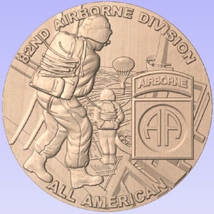 82nd Airborne 3D STL CNC file