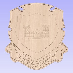Essayons crest svg dxf file