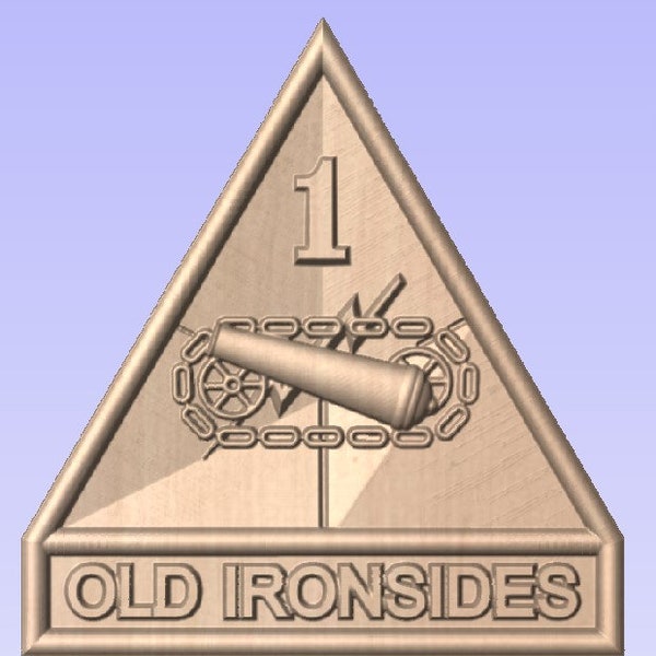 1st Armored Division Old Ironsides 3D CNC file