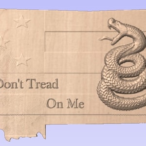 Don&#39;t Tread on Me Montana set 3D CNC file