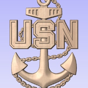 Navy Chief Petty Officer CPO 3D CNC file