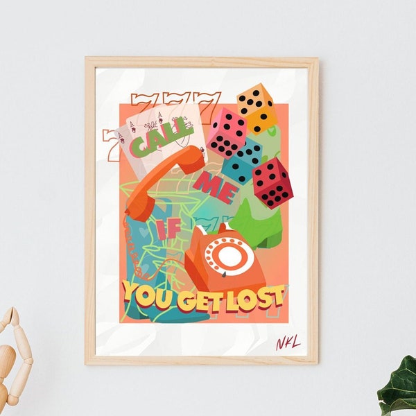 Call Me If You Get Lost Card Etsy