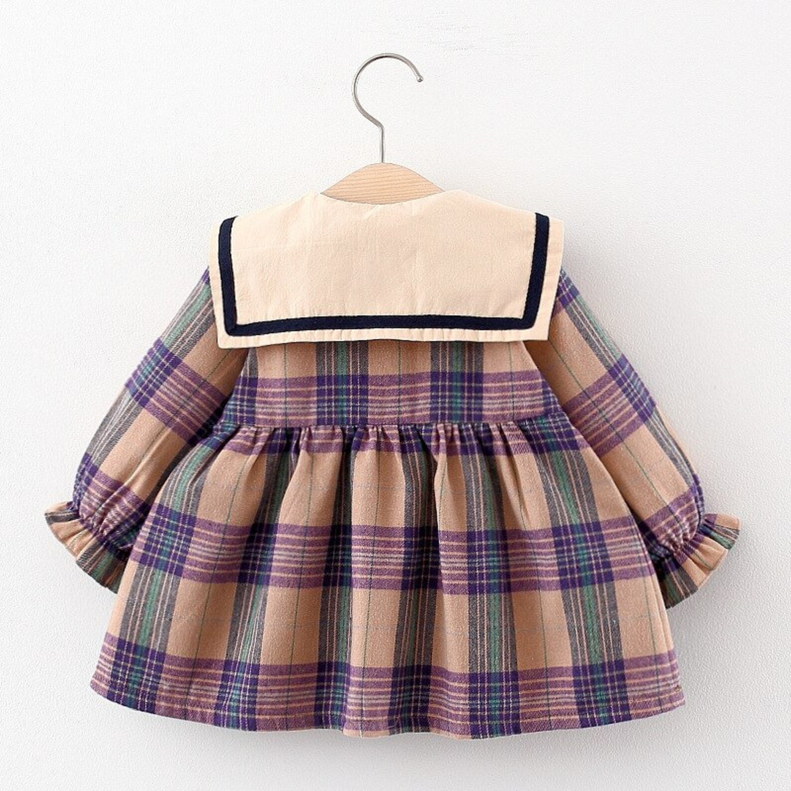 Baby Girl Dress Pattern With Collar Newborn Girl Outfits Etsy