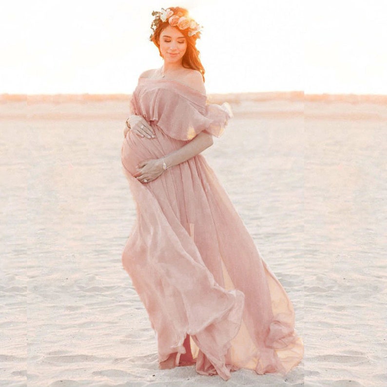 Maternity dress, Maternity dress for photo shoot, Maternity dress for baby shower, Boho maternity dress 