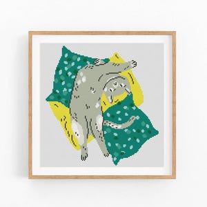 Cross Stitch Pattern, Funny Cats, Modern x-stitch Pattern, Cross Stitch Chart, Kitten, Kitty, Cat Lover Gift Pattern, Instant Download PDF