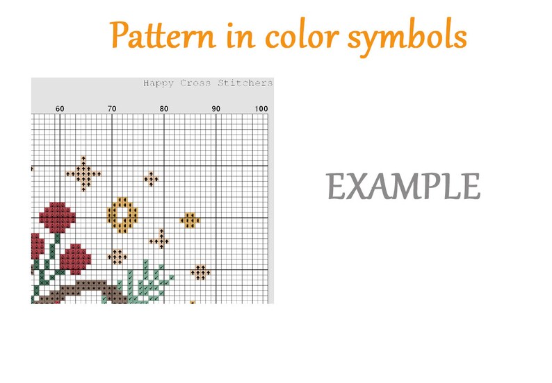 Christmas Cross Stitch Pattern, Cute Bird, Counted Cross Stitch, Merry