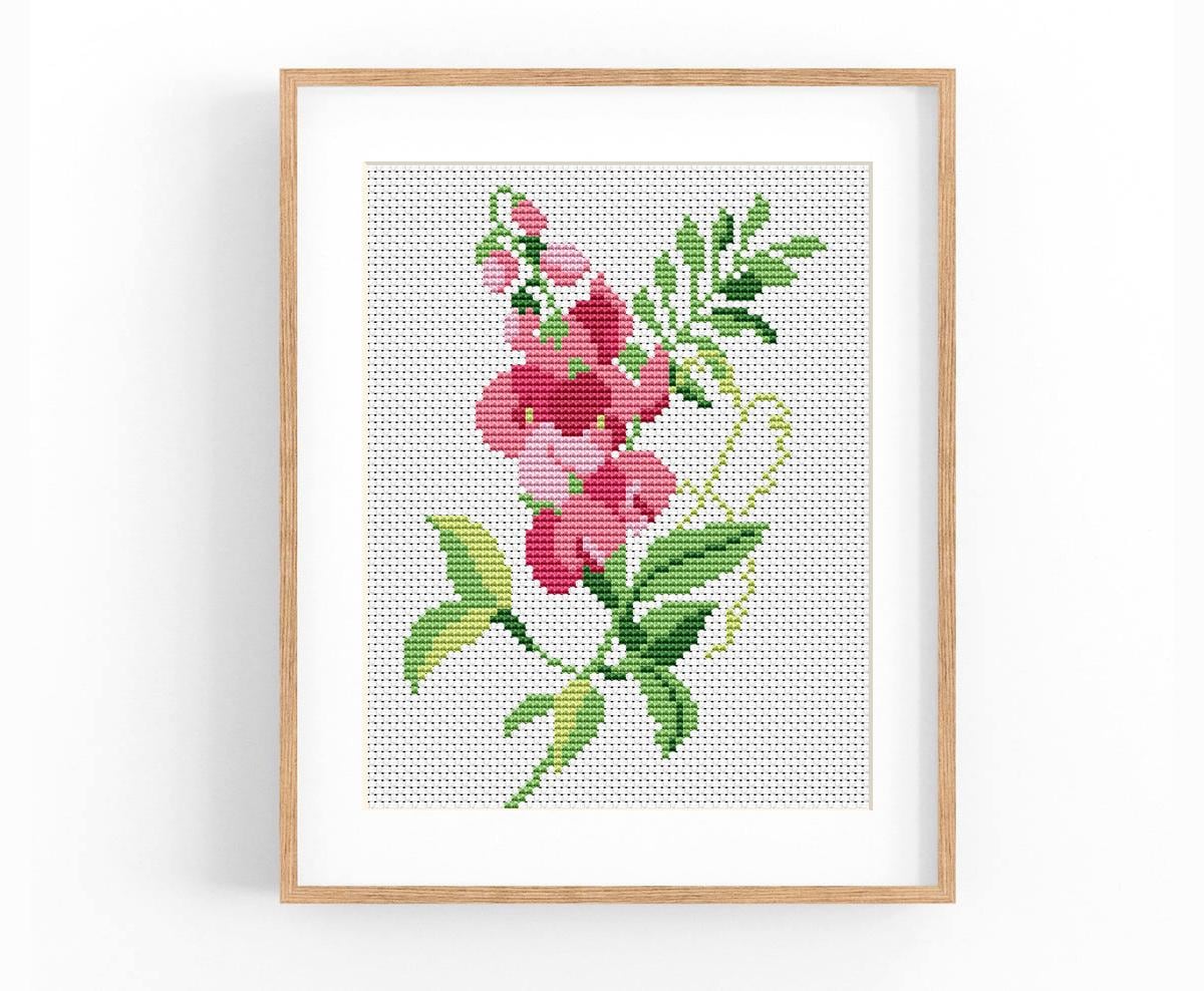 クロスステッチの花柄 - Etsy 日本