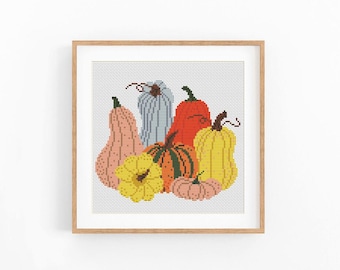 INFUNLY Kit Da Ricamo Halloween Per Principianti – 4 Pannelli 30x30 Cm Con Zucca E Gatto, Aghi E Istruzioni Incluse