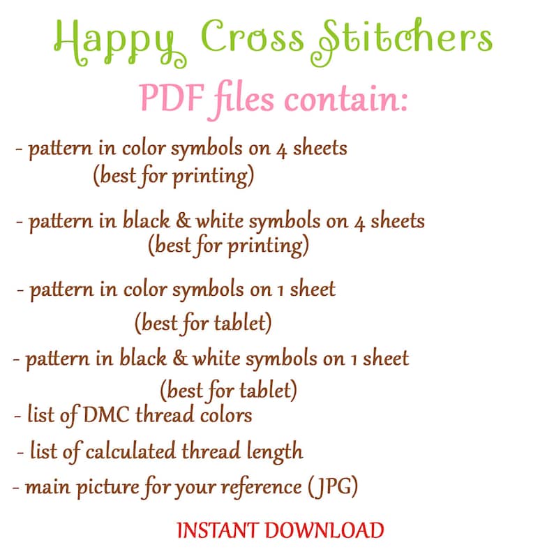 Christmas Cross Stitch Pattern, Cute Bird, Counted Cross Stitch, Merry