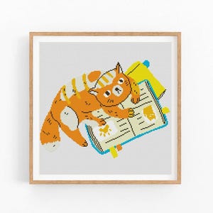 Cross Stitch Pattern, Funny Cats, Modern x-stitch Pattern, Cross Stitch Chart, Kitten, Kitty, Cat Lover Gift Pattern, Instant Download PDF