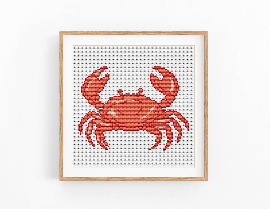 カニのクロスステッチ - Etsy 日本