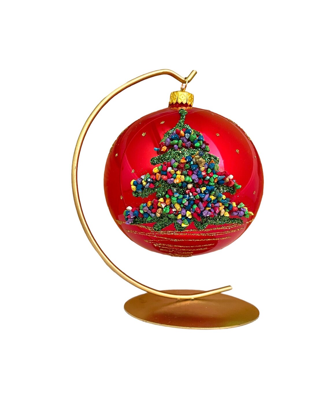 Handmade Christmas Ornament, Made in Poland, Christmas Glass Ornament
