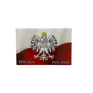 Magnete Polonia Polska, magnete da frigorifero