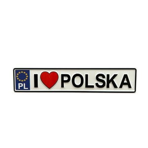 I Love Polska Magnet, Refrigerator Magnet