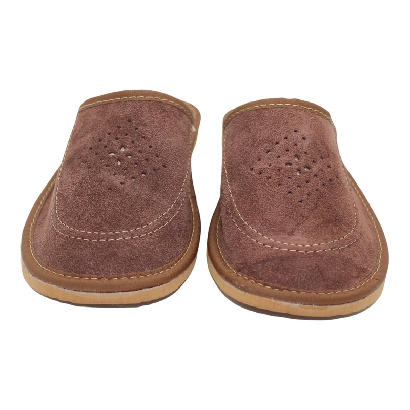 polish leather slippers