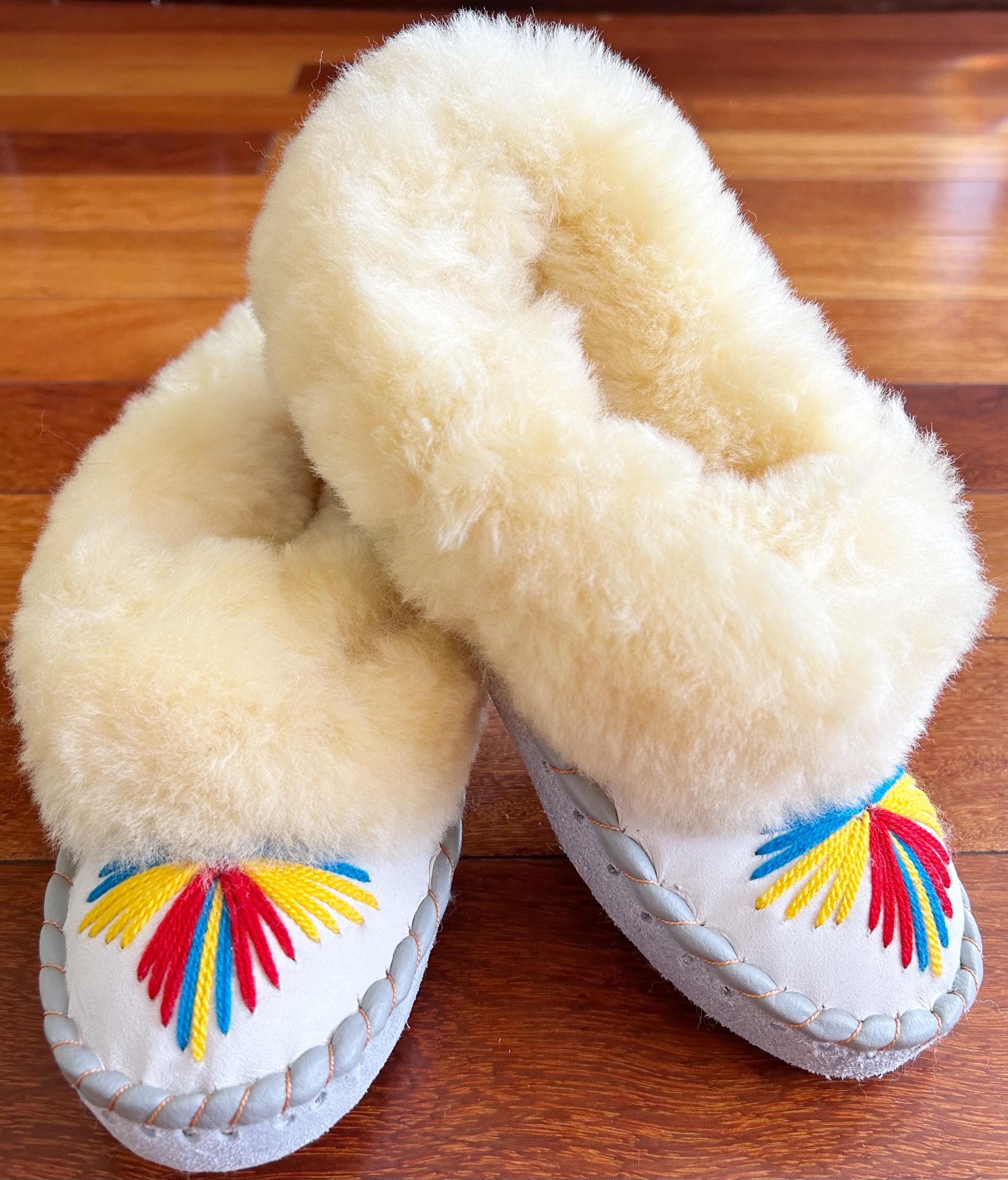 Schaffell Lammfell Hausschuhe LAMMFELL Warme HAUSSCHUHE NEU