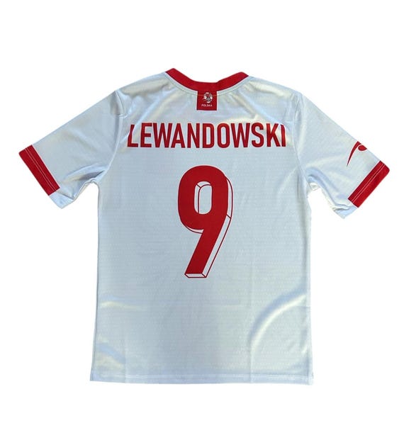Lewandowski Soccer Kid Jersey, Robert Lewandowski #9, Made in
