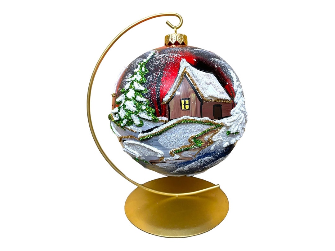Handmade Christmas Ornament, Made in Poland, Christmas Glass Ornament
