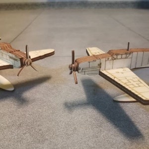 Lasercut Aircraft Plane Vector Model 3 mm Wooden Plywood Plan CDR SVG DXF Files