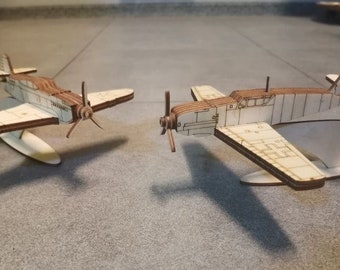 Lasercut Aircraft Plane Vector Model 3 mm Wooden Plywood Plan CDR SVG DXF Files