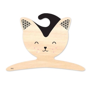 Cintre en bois pour vêtements d'enfants découpé au laser Cintre pour bébé, décoration de chambre d'enfants, fichier CDR