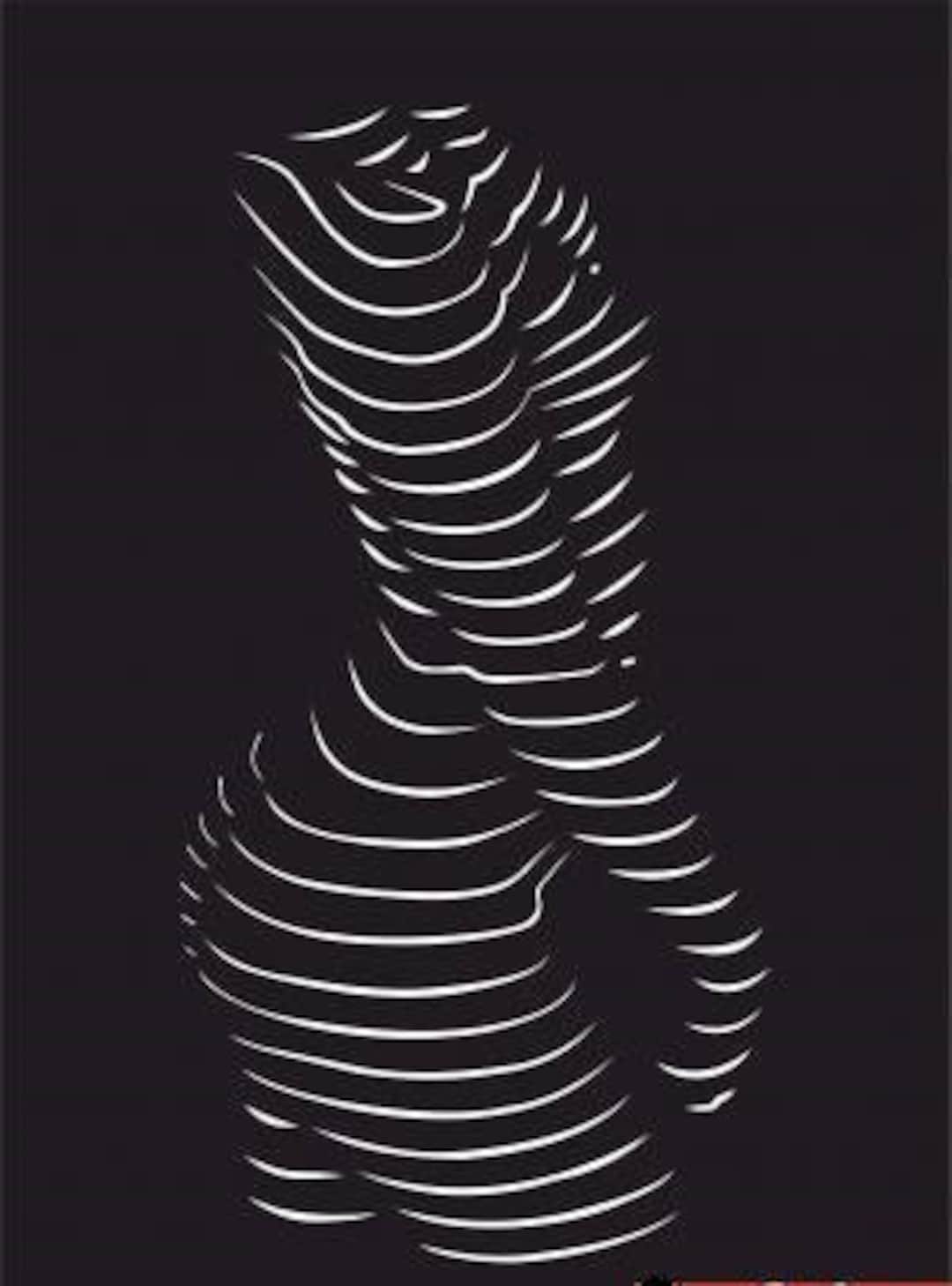 Lasercut Women Body Silhouette 3D Vector Wall Art SVG Ai DXF CDR File ...