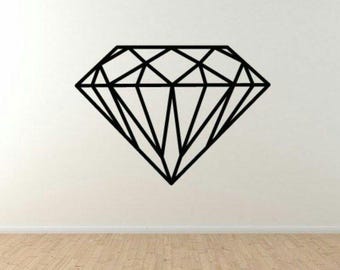 Modern Diamond Wall Art Laser Cut File | Geometric Home Decor | DXF Ai Pdf SVG Cdr Files for Wood&Acrylic Cutting | Digital Download Design