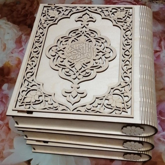 Laser Cut Quran Box Islamic Storage Book Box 4 Mm Special Etsy UK