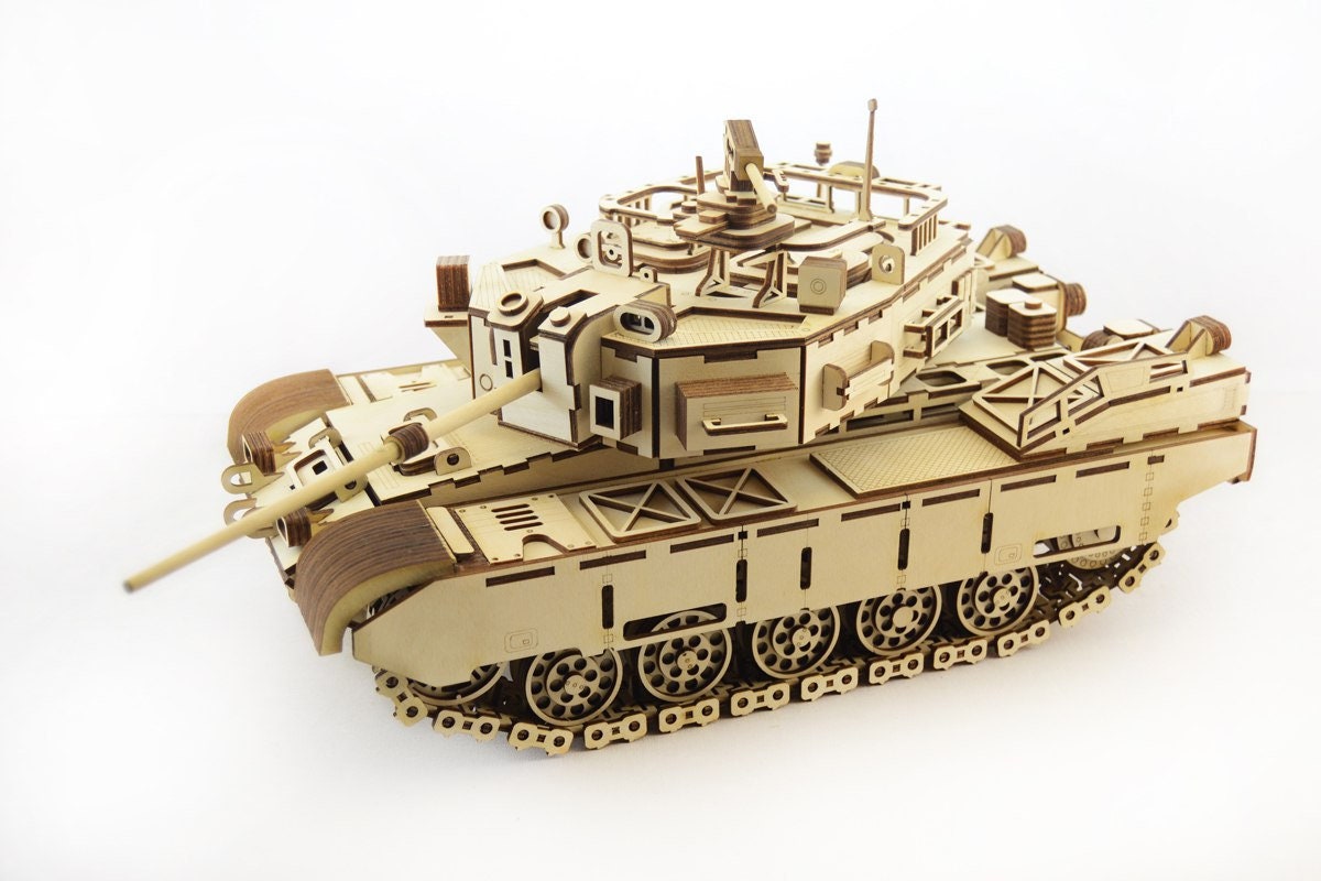 Lasercut Wooden Tank Panzer Model 3D Puzzle Toy 3 Mm SVG CDR Etsy