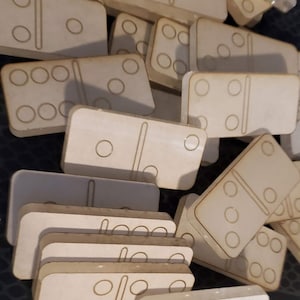 Lasercut Domino Set Wooden Game Set SVG DXF Files