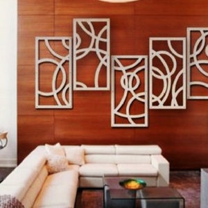 Lasercut Decorative Circles Wall Art Wooden Metal Vector Design Ai SVG CDR DXF Files