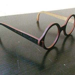 Laser Cut Le Corbusier Eyeglasses Wooden Glasses 3 mm SVG CDR PDF File