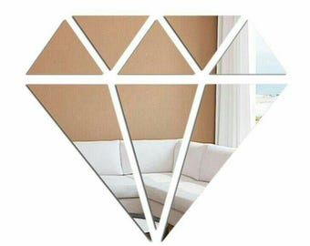 Modern Diamond Wall Art Laser Cut File | Geometric Home Decor | SVG Cdr Files for Wood & Acrylic Cutting | Digital Download Design