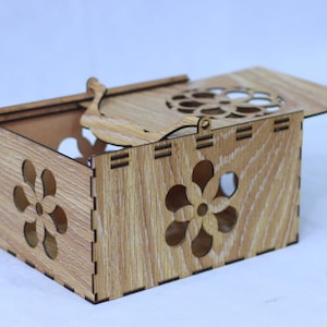 Lasercut Decorative Box Model Wooden 3 mm Plywood DXF Ai Pdf Files
