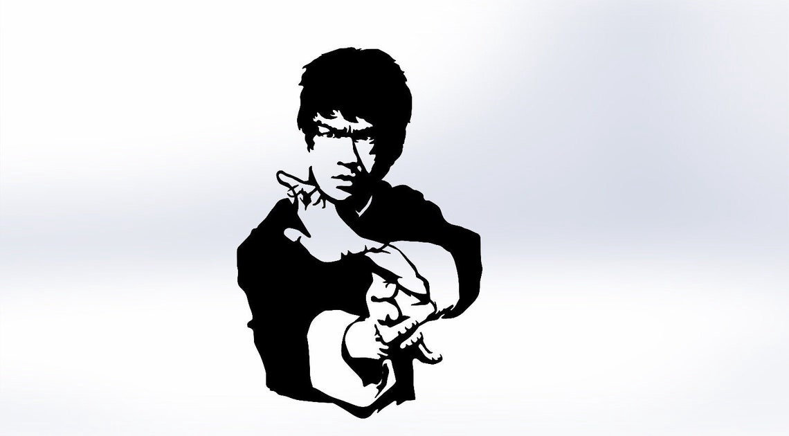 Buy Lasercut Bruce Lee Wall Decoration Wooden Metal Vector Art Cnc Cut SVG  CDR Eps DXF Ai Pdf Files Online in India - Etsy