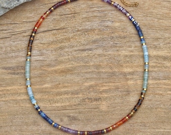 7 Chakra Gemstone Necklace: Bohemian Meditation Yoga Jewelry