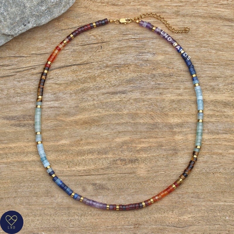 Reiki Collana Yoga Ciondolo 7 Chakra Pietra Preziosa Spirale Buddha IN