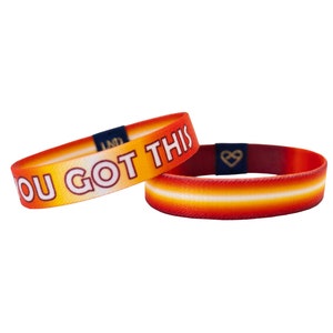 You Got This Elastic Wristband, Motivational, Onspirational, Double Sided Elastic Wristband, Jewelry, Encouragement, Positive Vibes, Support image 1