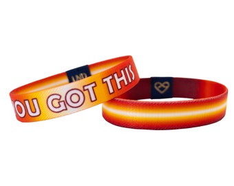 You Got This Elastic Wristband, Motivational, Onspirational, Double Sided Elastic Wristband, Jewelry, Encouragement, Positive Vibes, Support