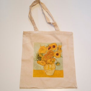 Gogh Sonnenblumen Einkaufstasche Shoppingbag Shopper Umweltschutz Impressionist 
